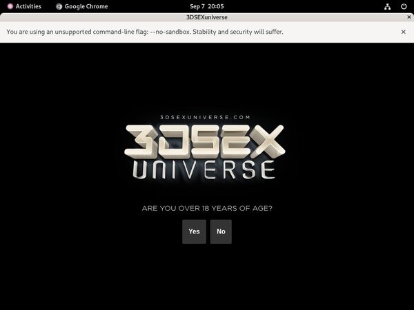 3D SexU Niverse Daily Pass