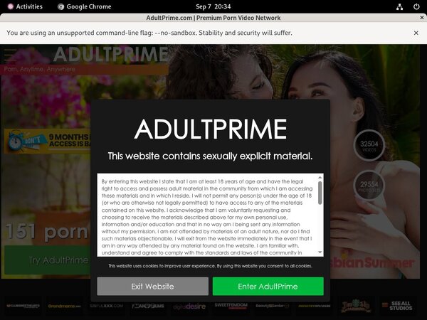 Adultprime.com Member Login