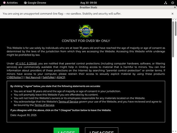 Brazilian Studz Signup Form