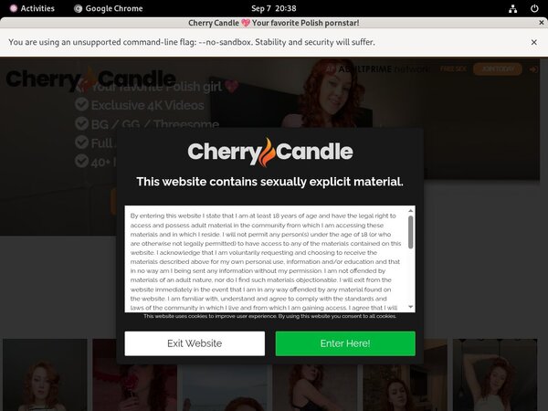 Cherry Candle Receive Discount