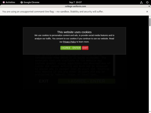College Uniform Password Info