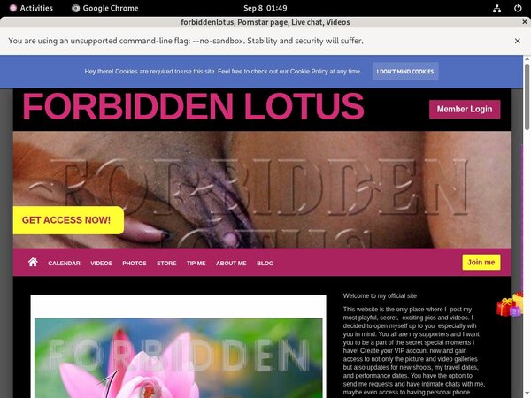 Forbiddenlotus.com Password 2018
