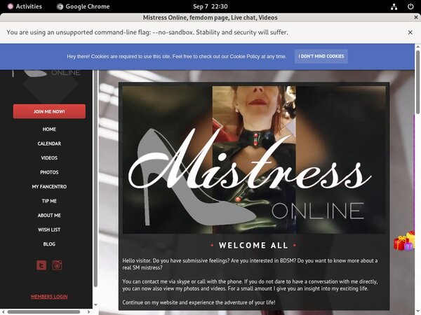 Free MistressOnline Discount Offer