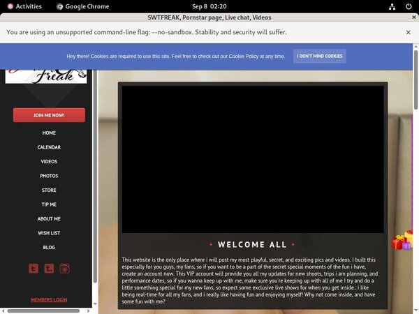 Free Swtfreakxxx.com Accounts And Passwords