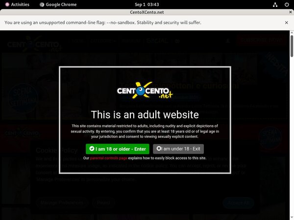 Get A Free Centoxcento.net Account