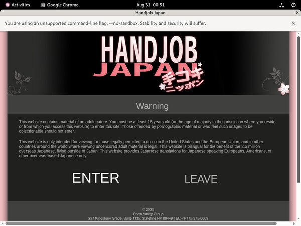 Handjobjapan.com Paypal Account