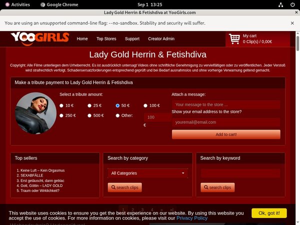 Inside LadyGoldFetishdiva