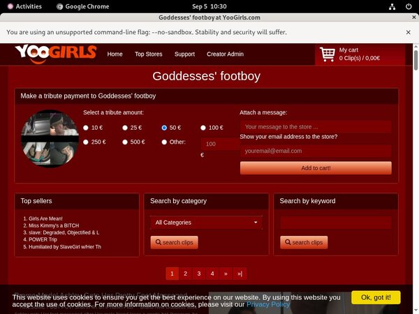 Login Goddesses Footboy Free Trial
