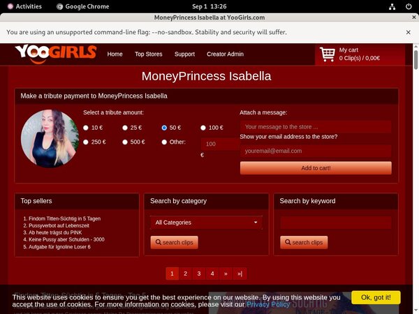 Moneyprincess Isabell Pass Free