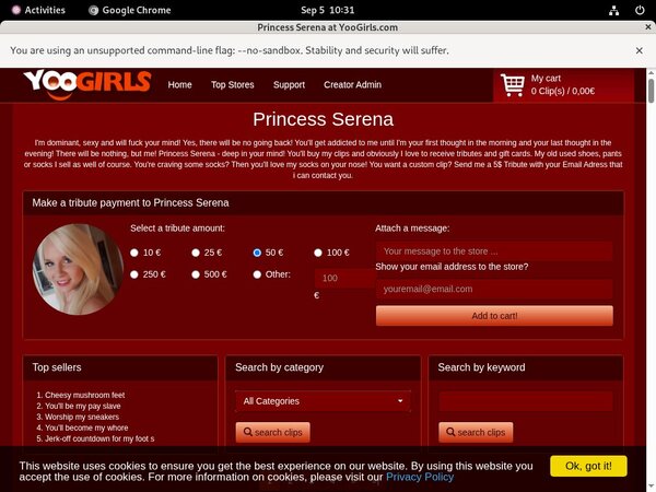 Princess Serena Ccbill