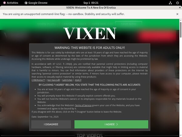 Vixen.com Join Page
