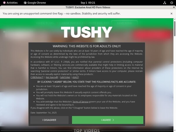 Tushy Account Info