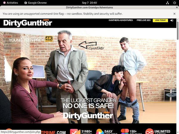 Dirtygunther With No Credit Card